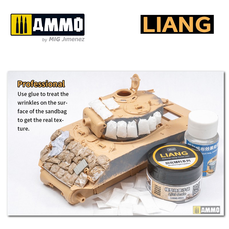 LIANG-0511 Набор декораций Sand Bags for Diorama x40