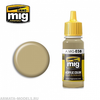 AMIG0038 Ammo Mig Акриловая краска LIGHT WOOD 17 мл