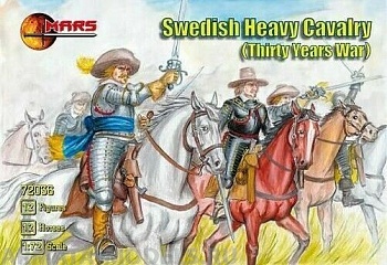 72036MR Фигуры Swedish Heavy Cavalry (Thirty Years War) 1/72 Mars