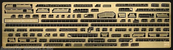 72144 Фототравление ESCORT CARRIER USS GAMBIER BAY DETAIL UP ETCHING PARTS BASIC (HASEGAWA) 1/350