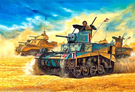 13270 Танк  M3 Stuart Honey Academy
