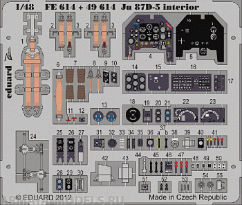 FE619ED Ju 87D-5 interior S.A. ( for Italeri kit) 1/48