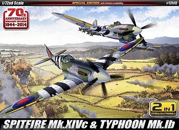 12512 Самолет   SPITFIRE Mk.14C & TYPHOON Mk.IB Annv.70 Normandy Invasion 1944
