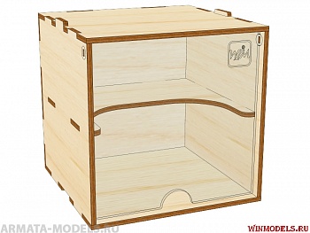 Mini-0010-32 Mini модуль-витрина с полочкой