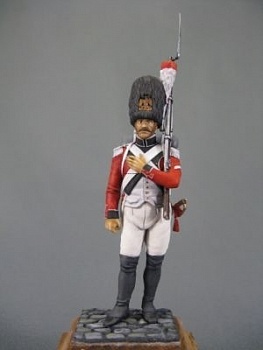 CHM-54055(M). Швейцарский гренадер, 1808-13 гг. 54 мм. Материал - белый металл.