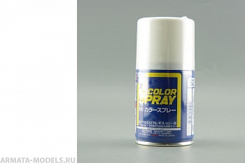 S062 Краска в баллончиках т.м. MR.HOBBY 100мл  FLAT WHITE