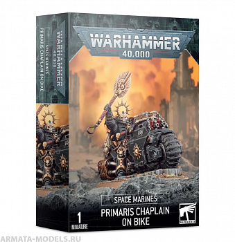 48-31GW Набор Космодесант. Примарис Капеллан на Мотоцикле(Space Marines Primaris Chaplain on Bike)