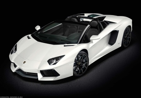 HK104 Lamborghini Aventador Roadster Bianco Canopus (Полуматовый белый)