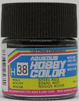 H038 Краска 10мл  STEEL RED