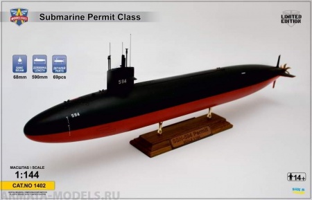 MSV1402 Подводная лодка Permit ModelSvit