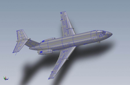 ЕЕ144143_6 Авиалайнер BAC 1-11-200 BUA Восточный экспресс