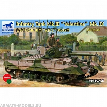 CB35144 Танк Infantry tank mk III valentine  (Bronco Models) 1/35