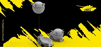 AM14436 Мина морская советская 1/144 (2 шт. в наборе)