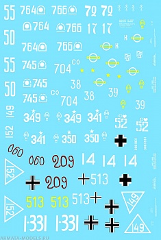 72022CD Декаль M4A2 Sherman in Red Army  Part I    1/72