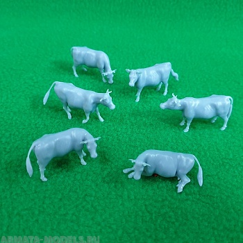 5317 коровы набор 6 шт масштаб 1:72