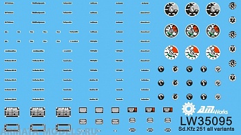 LW35095 Vehicle Dials and Placards Sd.Kfz.251 All Variants