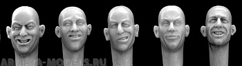 HH11 5 different heads laughing, joking