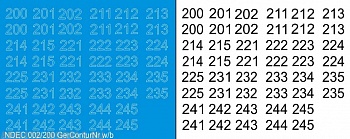 NDEC002/200 Современные бортовые номера на немецкую БТТ. Цвет – контур белый +черный