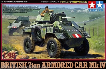 32587 Английский бронеавтомобиль 7ton Armored Car Mk.IV с фигурой командира