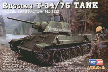 84808 Танк Russia T-34/76 Tank 1943 Hobby Boss