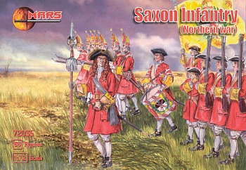 72035MR Фигуры Saxon Infantry  (Northern war) 1/72 Mars