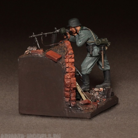 3545SOGA German machine gunner on position.1942. SOGA Miniatures