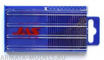 4277 Мини-сверла, диаметр 0,3 - 1,6мм, набор, 20 шт., HSS 6542 (M2), нет покрытия