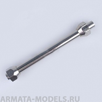 8110 Переходник гайка M12x1 - трубка - гайка M12x1 (головка компрессора 1203 - ресивер), комплект с прокладками