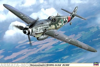 08198 Самолет Bf109G-14/AS JG300 HASEGAWA)