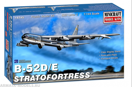 14745	 Бомбардировщик B-52D/E SAC MINICRAFT