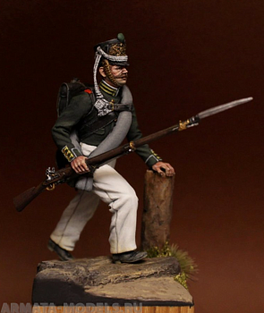 CHM-54173(M). Матрос Морского Гвардейского экипажа, Россия 1812-17 гг. 54 мм. Материал - белый металл.