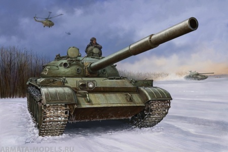 01546 Танк  Советский T-62 мод.1960 Trumpeter
