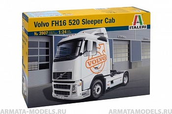 3907ИТ  ГРУЗОВИК VOLVO FH16 520 со СПАЛЬНЫМ МЕСТОМ