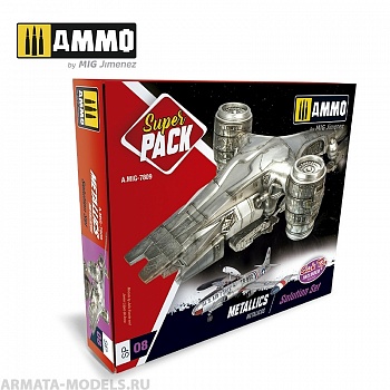 AMIG7809 Ammo Mig Подарочный набор METALLICS. SUPER PACK