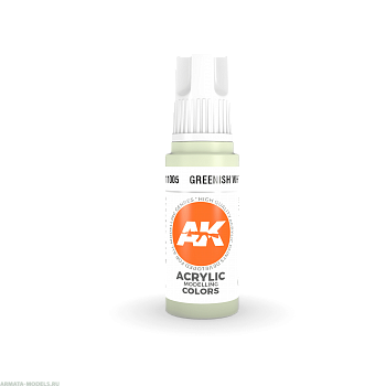 AK11005 Краска акриловая Greenish White 17ml
