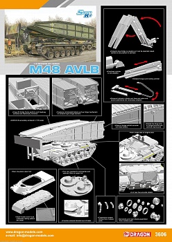 3606Д 1/35 Танковый мостоукладчик M48 AVLB