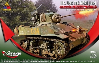 726087 Танк U.S. Light Tank M5A1