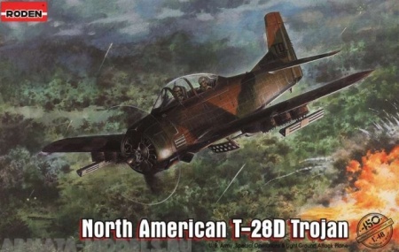 Rod450 Самолёт North American T-28D Roden