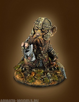 СM-M04 Декоративная фигурка из смолы Хамстерли (Hamsterli)