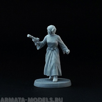 BV-35-04 Игровая миниатюра  princess with pistol принцесса с пистолетом