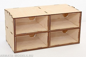 MWP-0010-25 Касcетный модуль-органайзер на 4 ящика.