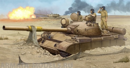 01548 Танк  T-62 Mod.1962 (Iraqi Regular Army)  Trumpeter