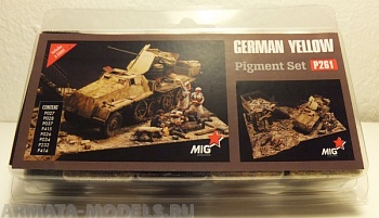 MIGP261  Набор пигментов Немецкий жёлтый: P027+P028+P037+P415+P026+P034+P232+P414