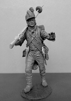 CHM-54366. Фузилер линейных пехотных полубригад, Франция 1793-1803 гг. 54 мм. Материал - смола.