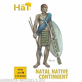 HAT8192 Фигуры Natal Native Contingent 1/72